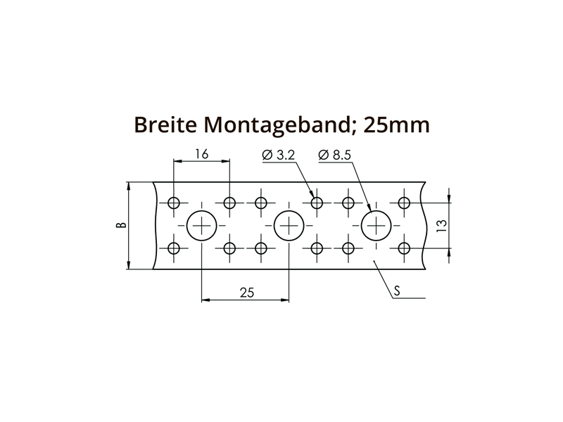 Montageband-gelocht-3 Montageband gelocht
