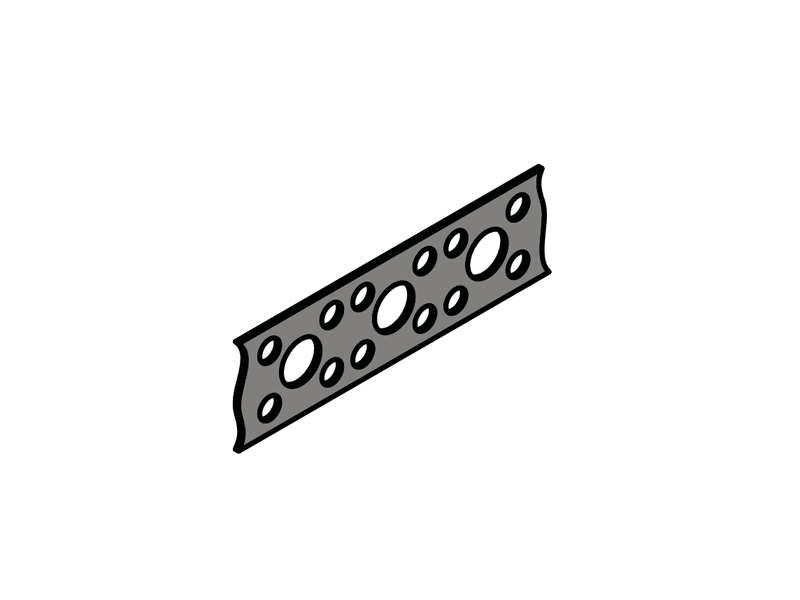 Montageband-gelocht Montageband gelocht
